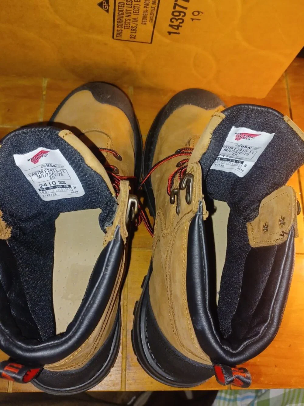 Red Wing 2410 Waterproof Boots (Composite/Non-Metallic Safety Toe) (USA) 8.5